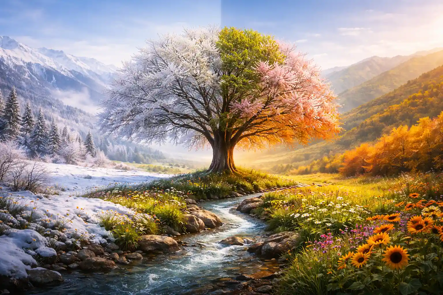 Herfstkleuren in West-Georgië