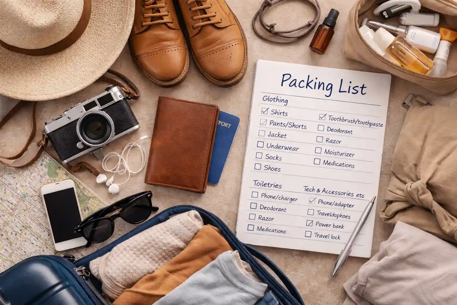 Schoenen en uitrusting