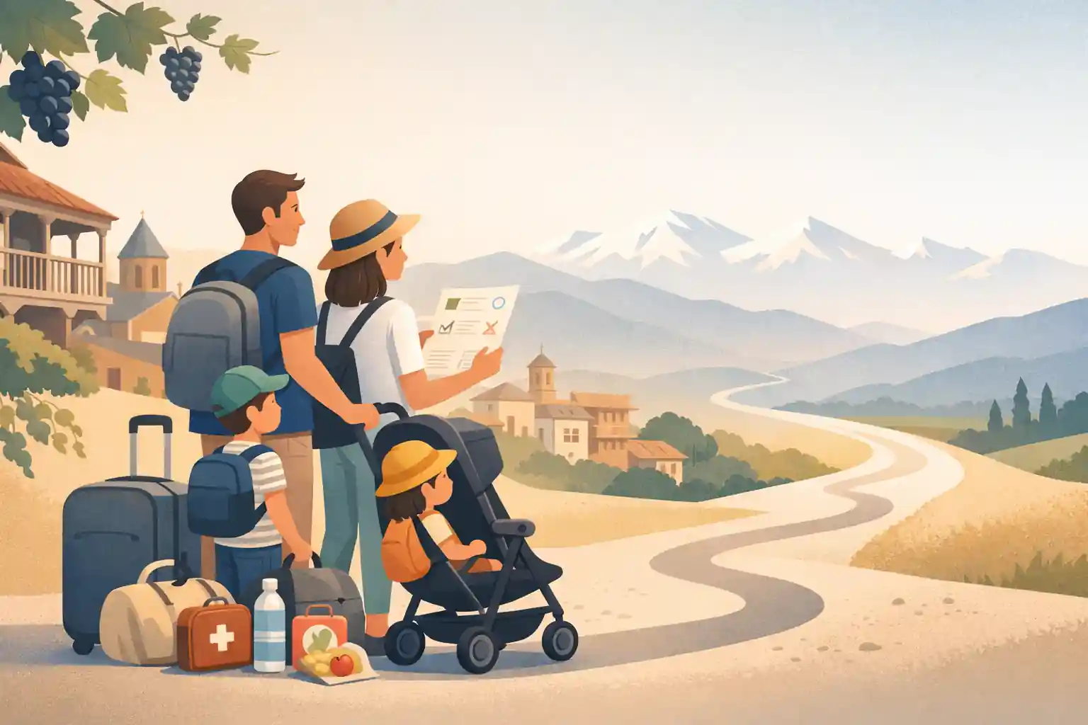 Gezinsreis in Georgië – praktisch plannen met kinderen