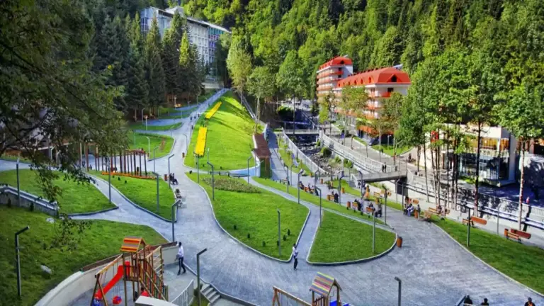 Bronwater uit de kraan in Bordzjomi