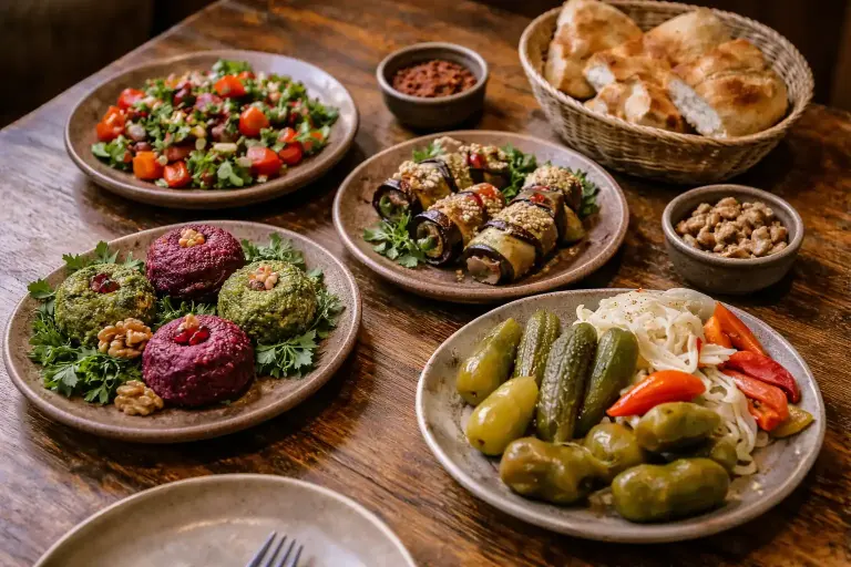 Khachapuri aan tafel
