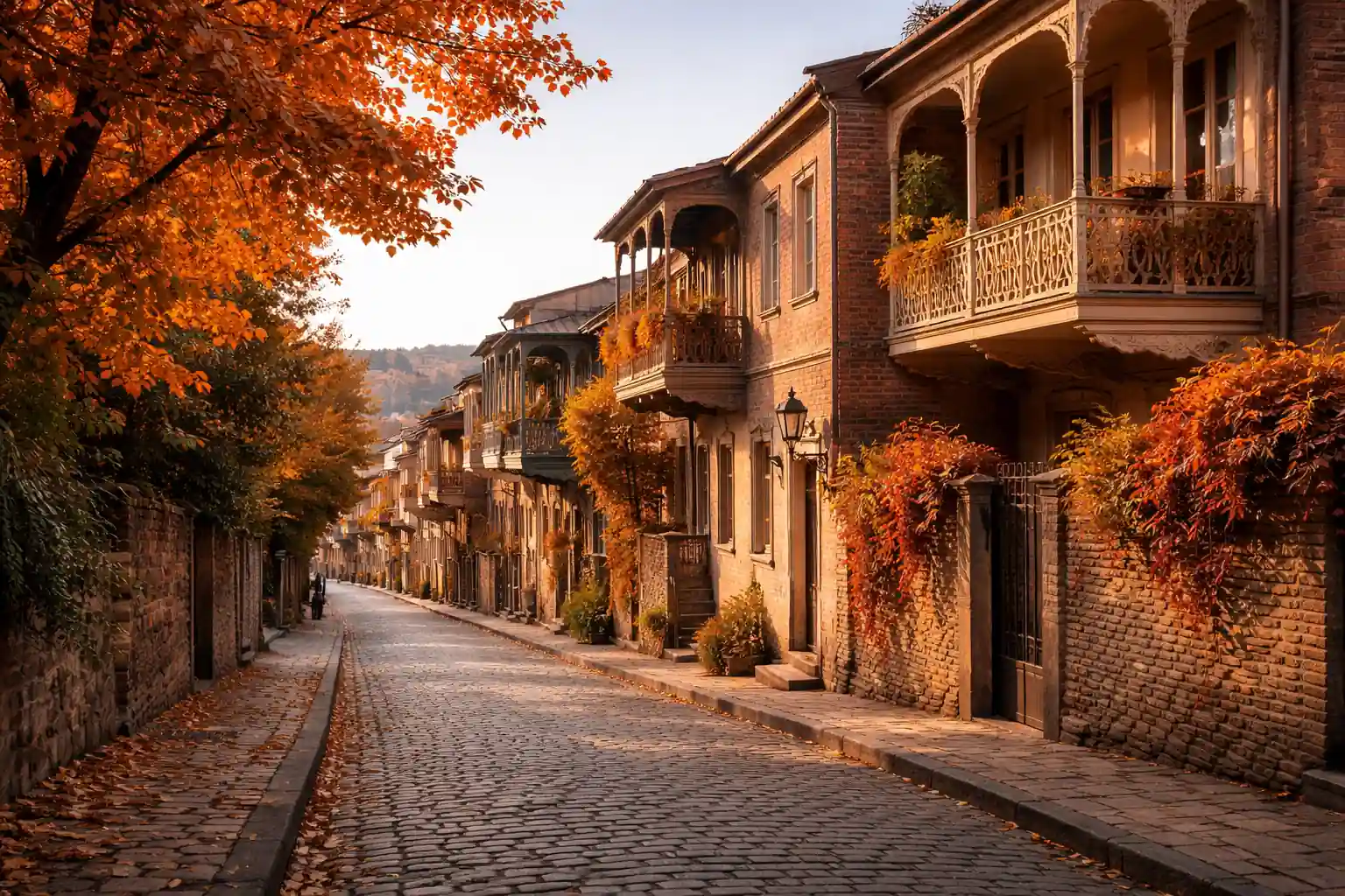 Groene lanen in het Vake-district van Tbilisi
