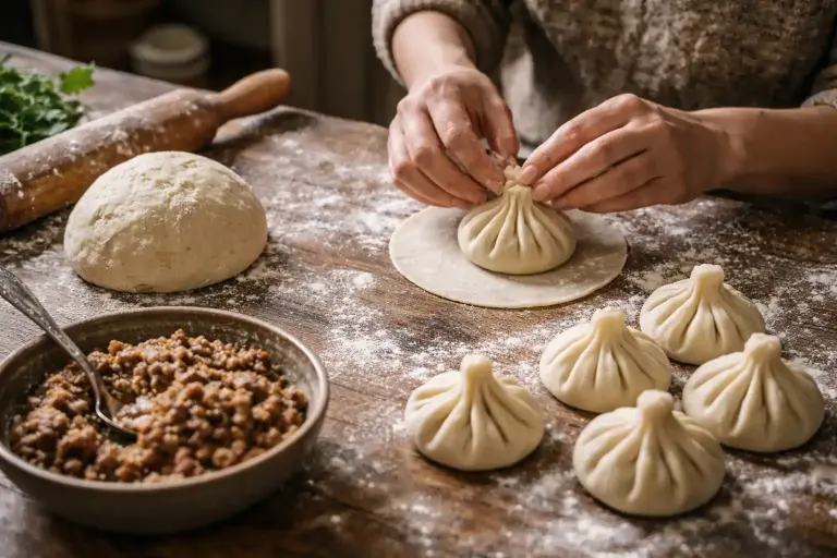 Kookworkshop khinkali en khachapuri in Kacheti